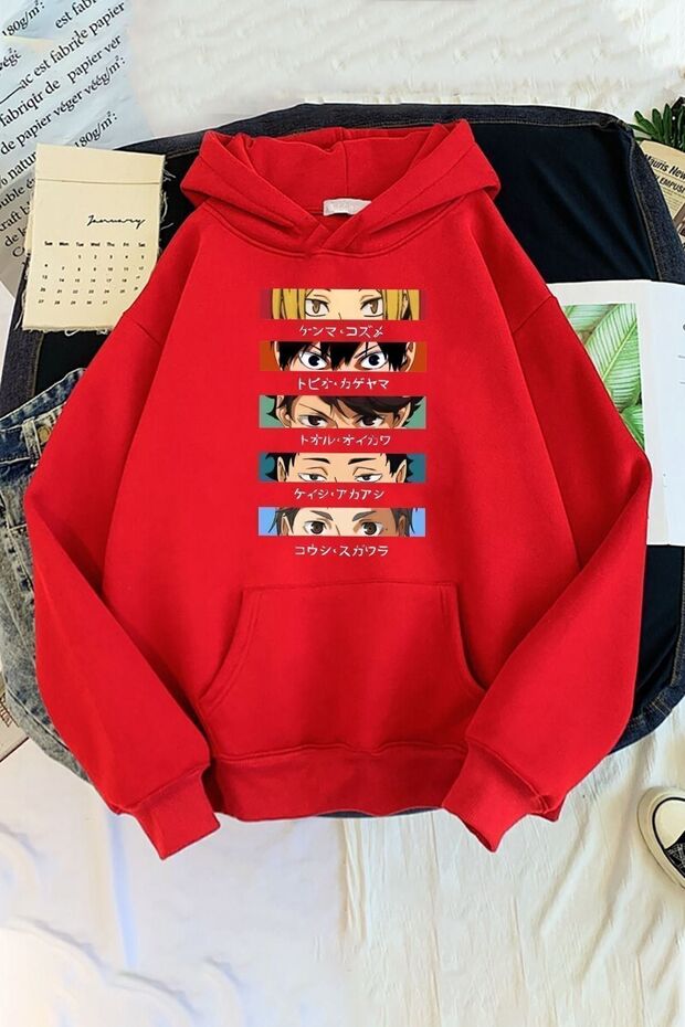 Unisex Cosplay Haikyuu Printed Sweatshirt