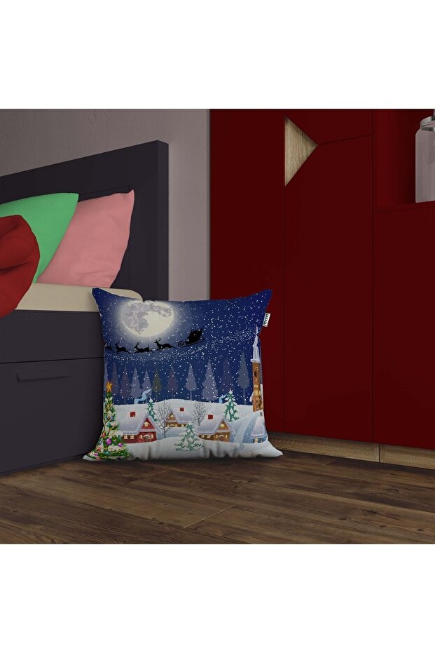 Christmas Patterned 3D Printed Throw Pillow - 4