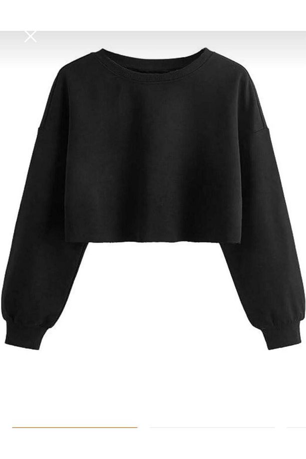 Oversize sweatshirt crop ''göbek hizası'' - 1