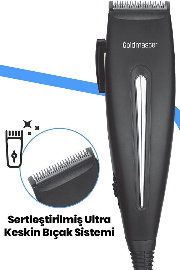 Safari Kablolu Ac Güçlü Motor Ayarlanabilir Sessiz Saç Sakal Kesme Makinesi - 1