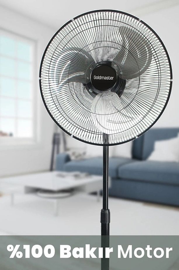 Vortex Bakır Motorlu 18 inch Salınımlı Hız Ayarlı Endüstriyel Ayaklı Vantilatör - 5