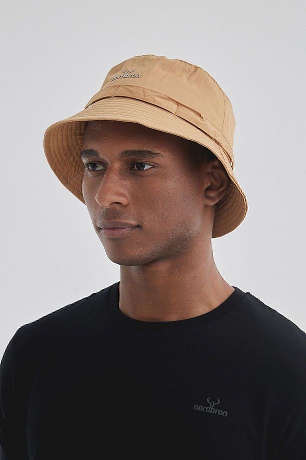 Intre Camel Unisex Logolu Yazlık Kova Şapka Geniş Pamuklu Iç Astarlı Detaylı Trend Spor Bucket - 5