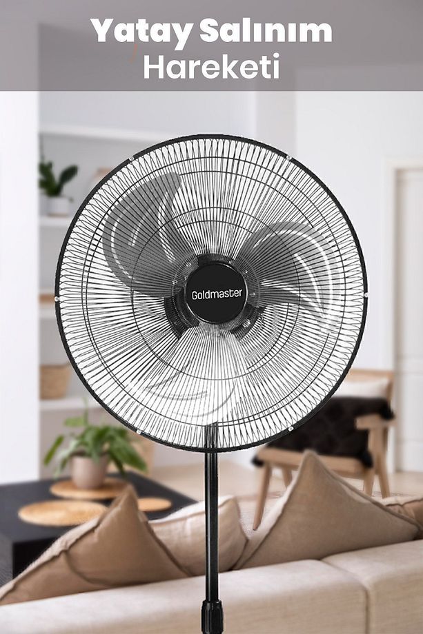 Polar Bakır Motorlu 20 Inch Salınımlı Hız Ayarlı Ayaklı Ayarlanabilir Vantilatör - 6