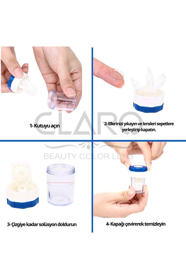 LENS TEMİZLEME KUTUSU MAVİ - 3