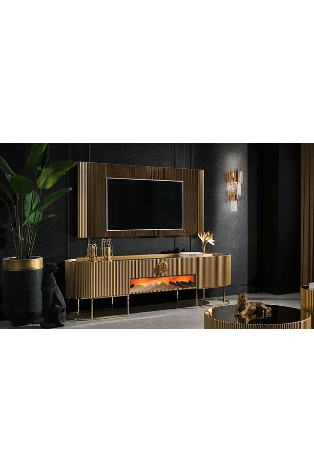 Crown Tv Ünitesi - Gold - 2