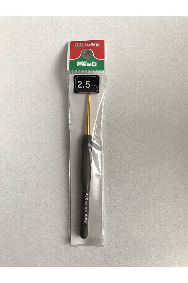 2.5 Mm 14 Cm Siyah Yumuşak Saplı Yün Tığ - 1
