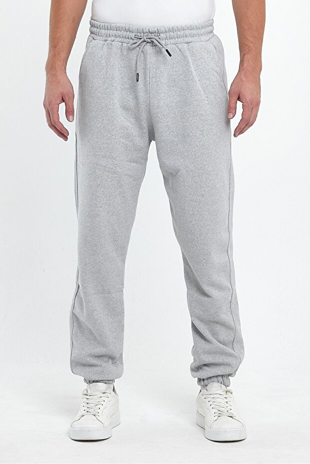 Men's Regular Winter 3 Thread Raster Waist and Leg Elastic Cotton Comfortable Jogger Sweatpants