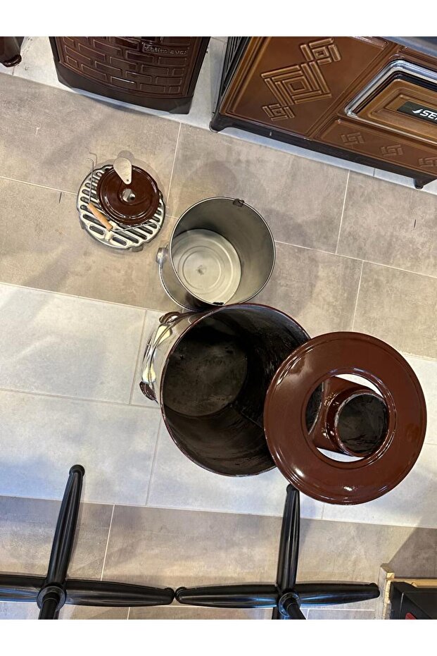 Sımer Emaye Yuvarlak Sac Soba - 5