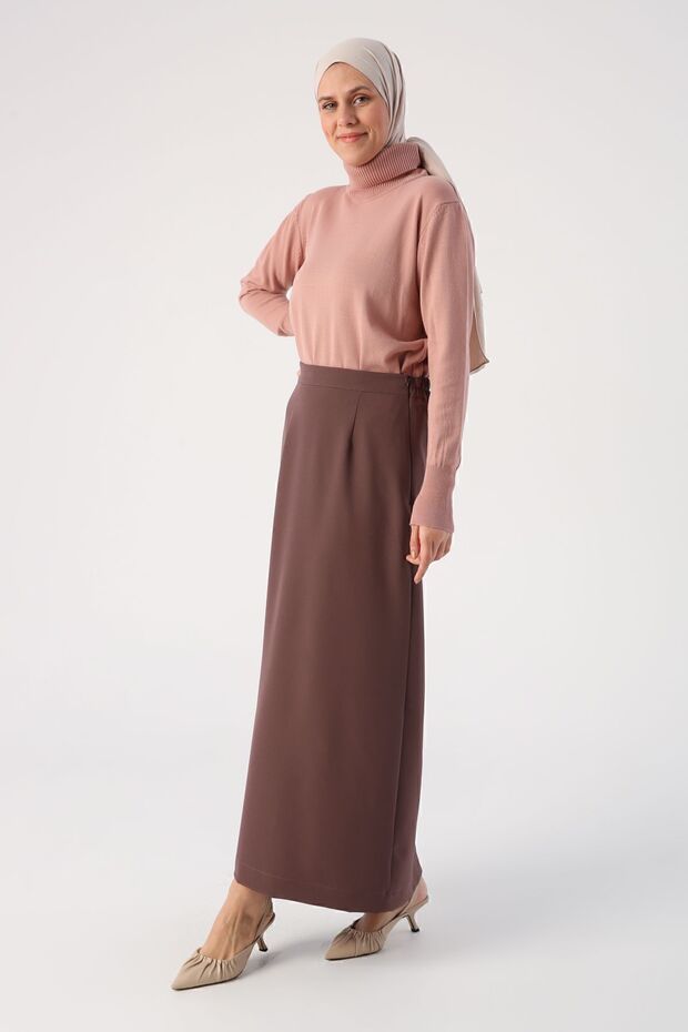 Elastična pencil suknja od nerca - 3