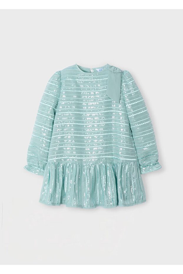 4919 PULLU KIZ ÇOCUK ELBİSE - 1