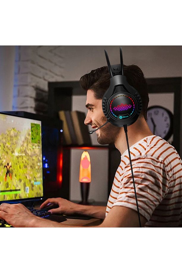 H608 5.1 Kafaüstü Rgb Gaming Oyuncu Mikrofonlu Kulaklık - Dsp006 - 6