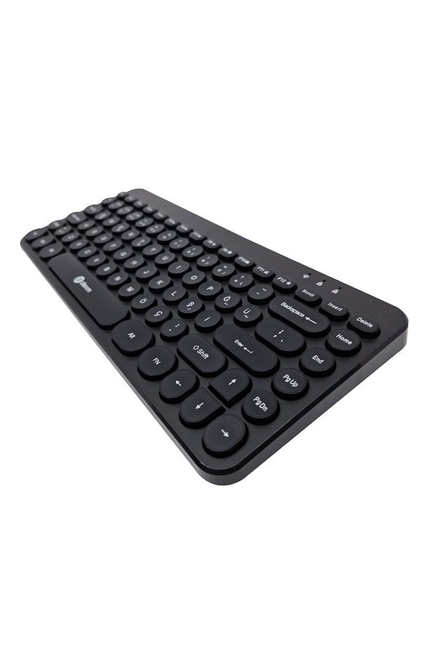 Kbw002 Retro Daktilo Görünümlü Şık Ve Kullanışlı Pilli Türkçe Bluetooth Q Klavye - Dkb0003 - 2