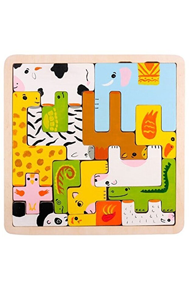 Wooden Puzzle Jigsaw Puzzle Tetris Educational Children's Game Toy