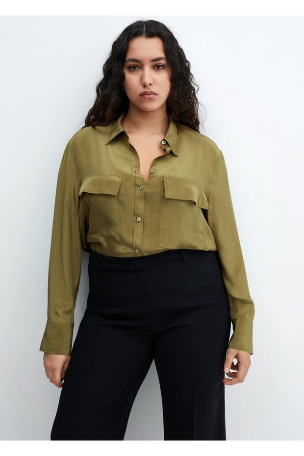 Cepli dökümlü gömlek - 5