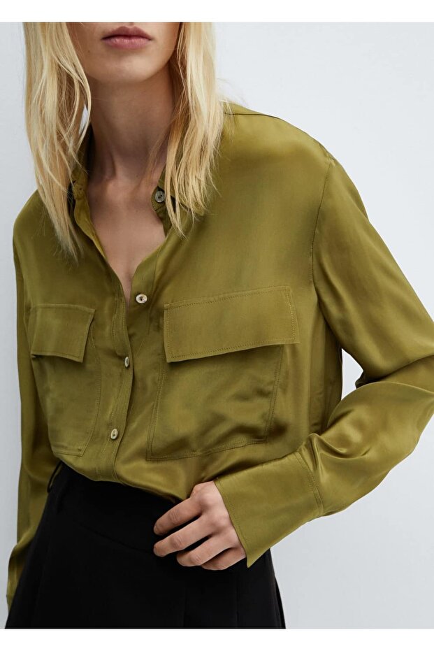 Cepli dökümlü gömlek - 6