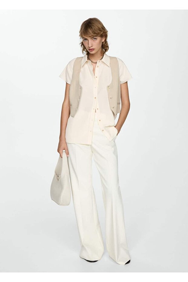 Kısa kollu lyocell gömlek - 2