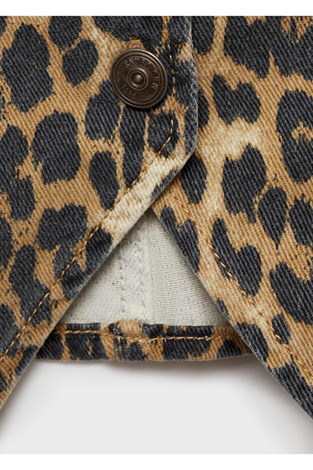 Leopard Patterned Corset Blouse - 5