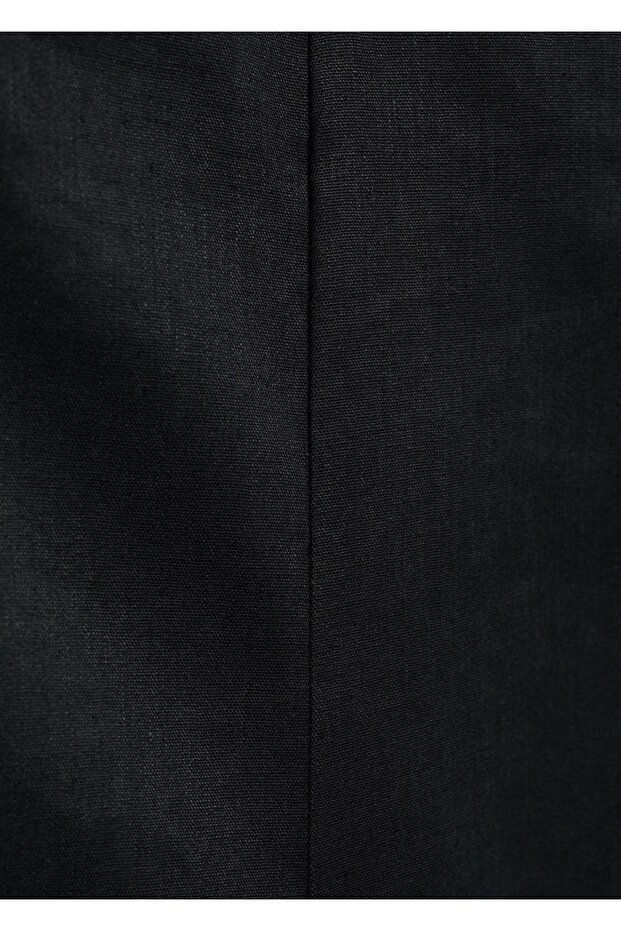 Flare keten pantolon - 6