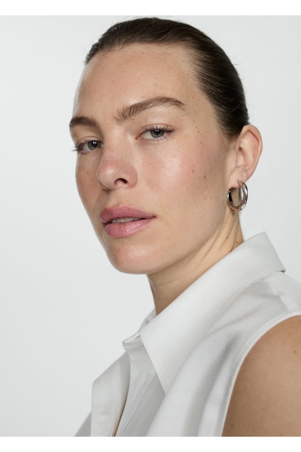 Kolsuz lyocell gömlek - 8