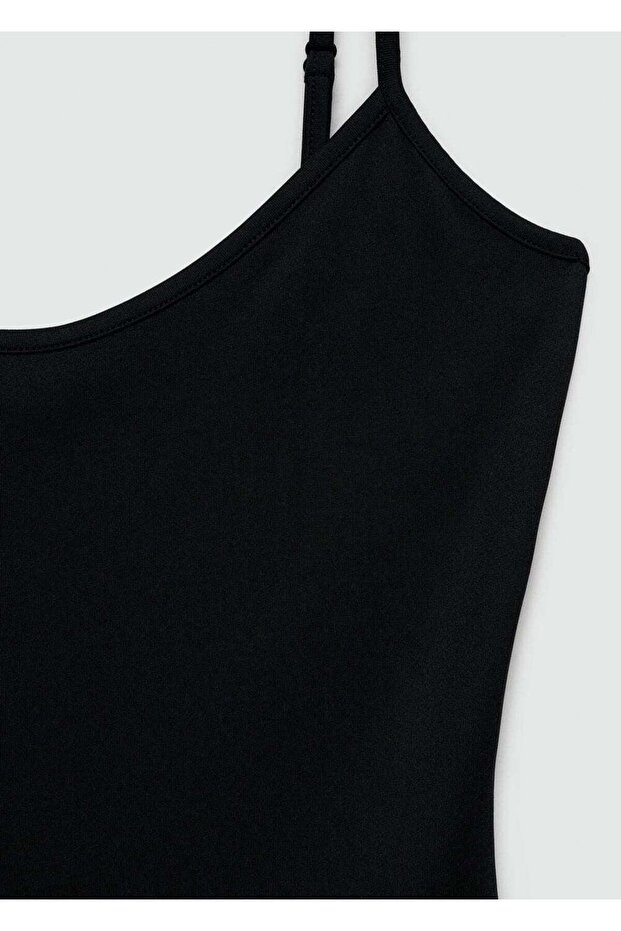 Askılı kısa astarlı elbise - 6