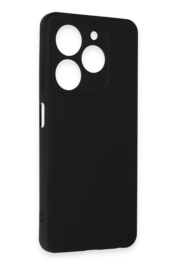 TECNO SPARK 20C KILIF | Yumuşak İnce Slim Soft Silikon Yerli Üretim Kapak - SİYAH - 3