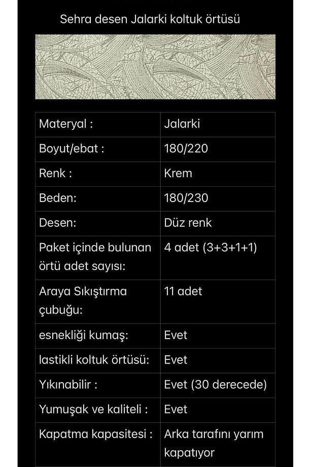Jakarlı Taş-gri 3311 Lastikli Kanepe Örtüsü | Lastikli Koltuk Örtüsü | Koltuk Kılıfı | Koltuk Örtüsü - 2