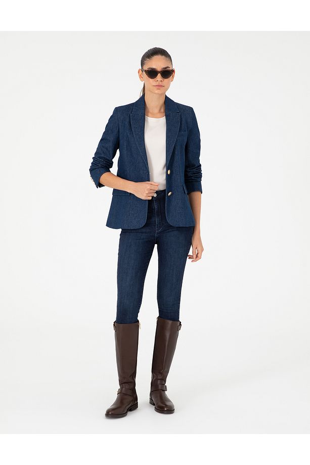 İndigo Regular Fit Jean Ceket 50291404-VR028 - 4