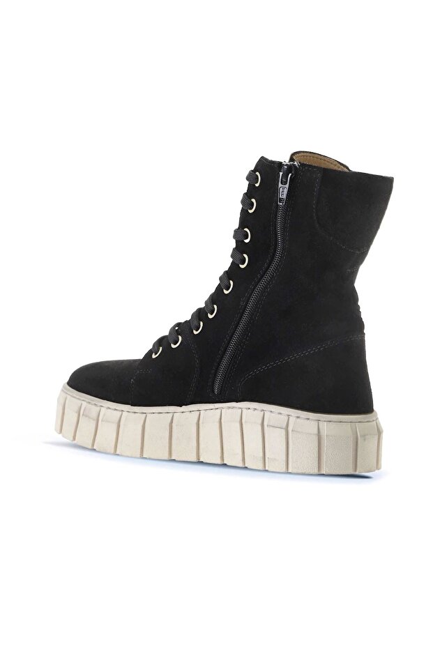 Siyah Süet Kadın Spor Bot 01wt3404 - 5