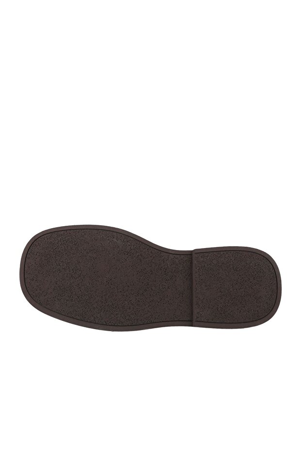 Kahverengi Sarı Deri Kadın Düz Bot 01wz6401 - 5