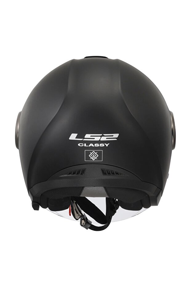 CLASSY MAT SİYAH KASK - 4