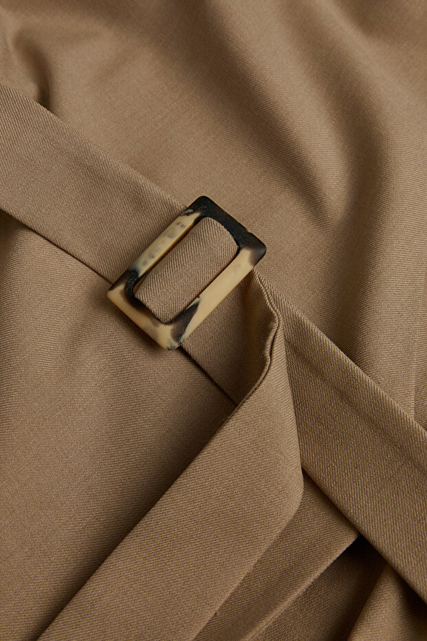 BEJ MİNİ ELBİSE - 3