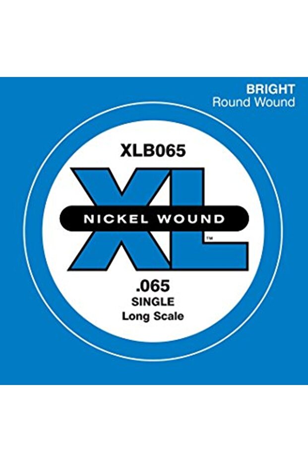 Xlb065 Bass Guitar Single String, (Re), XL Nickel Wound, 0.065 Ga Bass String Single Nickel Round Woundlon