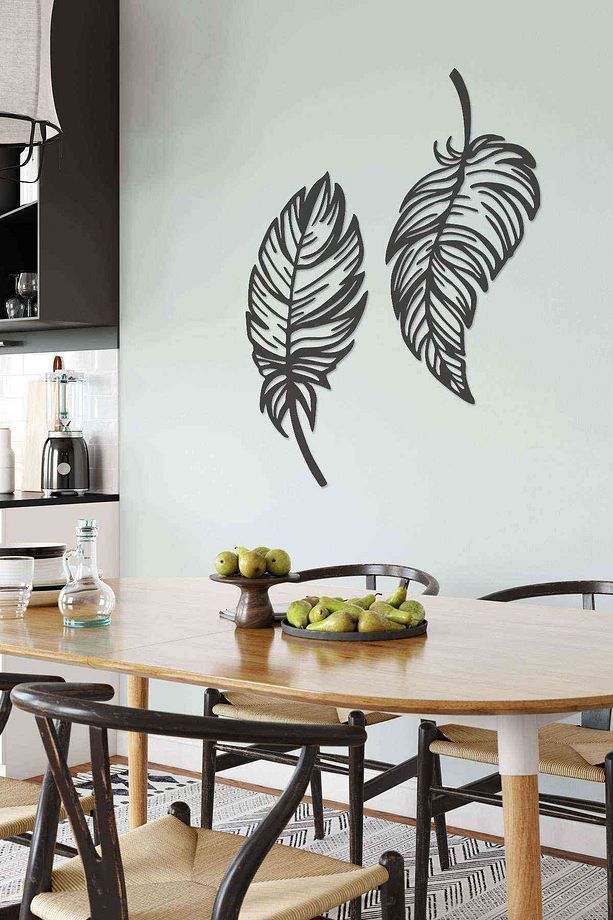 Yaprak Mdf Duvar Tablosu 50 cm - 1