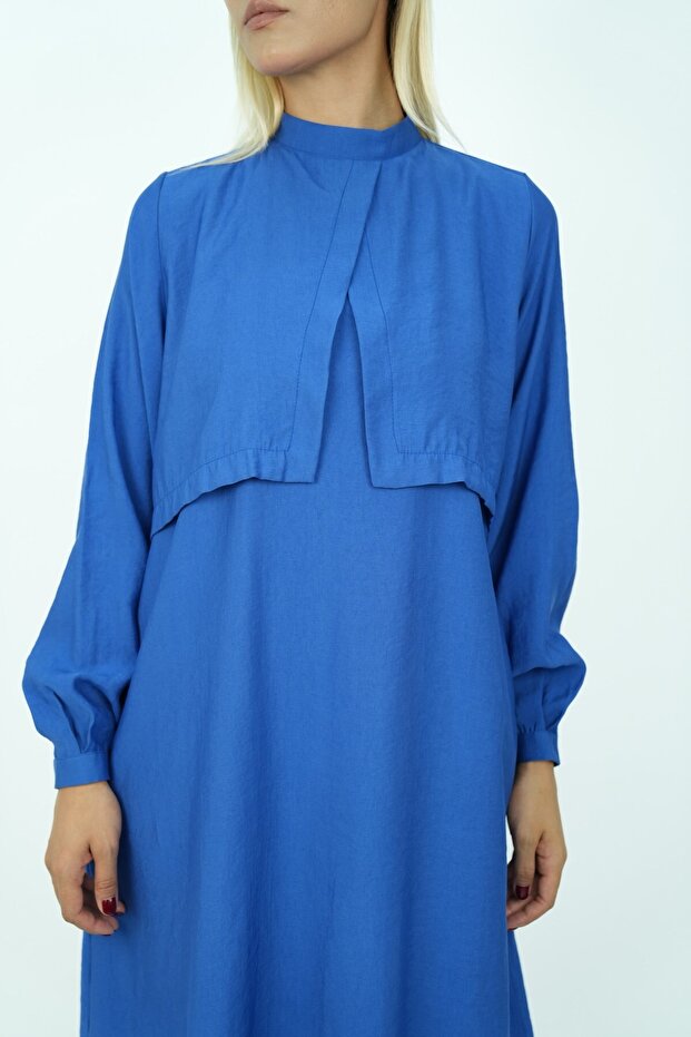 Kalın Modal Tunik Mavi - 7