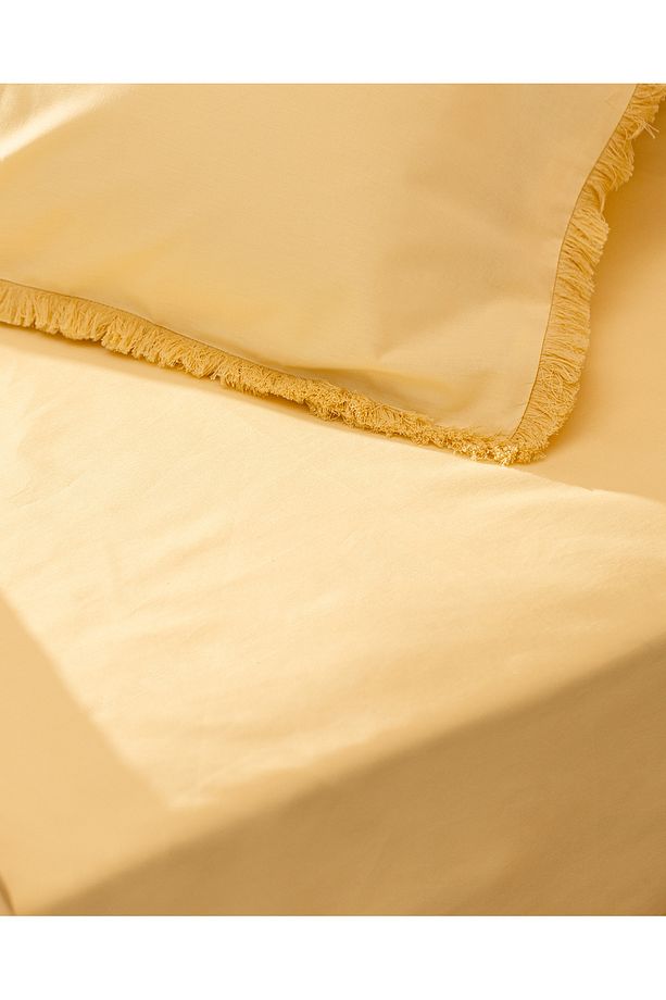 Sona King Size Püsküllü Nevresim Takımı - Sarı - 4