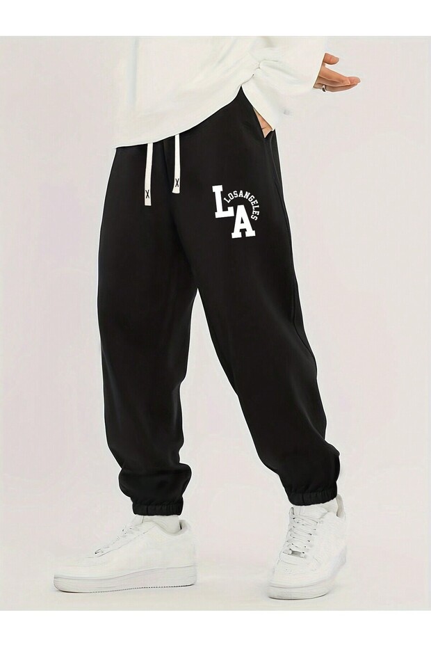 بنطال رياضي مطبوع للرجال - 1