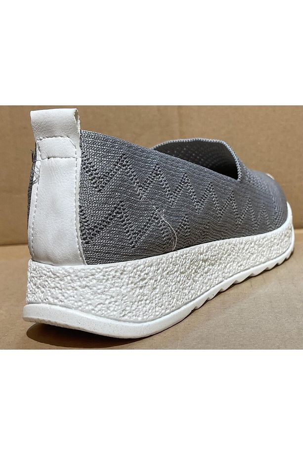 White Angel 2023-602 Kadın Bağsız Örme Sneaker Spor Ayakkabı - 2