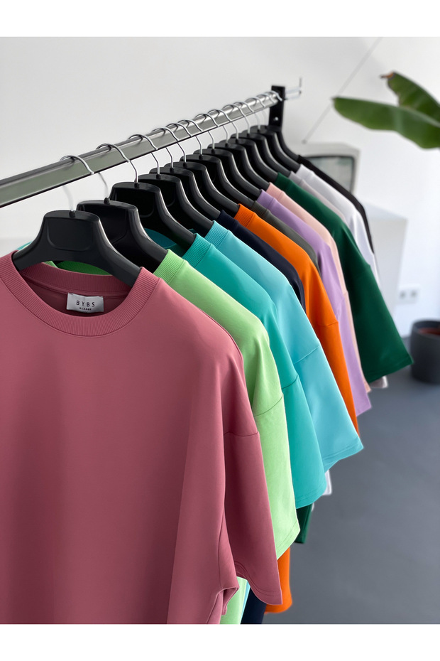 Lacivert İki İplik Basic T-Shirt BY-1208/363 - 4