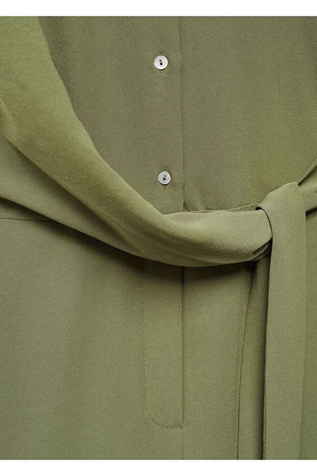 Bağ detaylı uzun tulum - 6