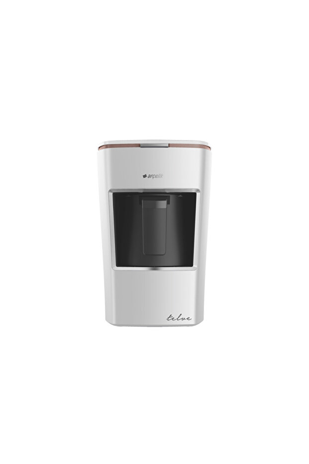 Türk Kahve Makinesi K 3300 Mini Telve Beyaz ( Gold Cizgili ) - 1