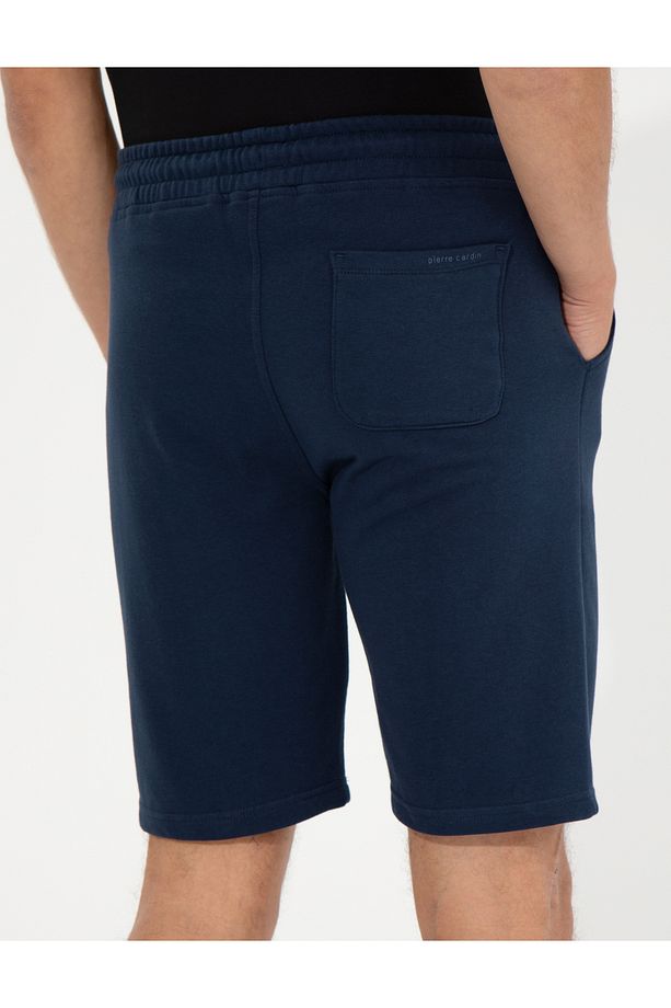 Lacivert Standart Fit Örme Şort 50251039-VR033 - 7