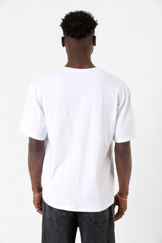 Squid Game Player 456 Beyaz Erkek Oversize Tshirt - 7