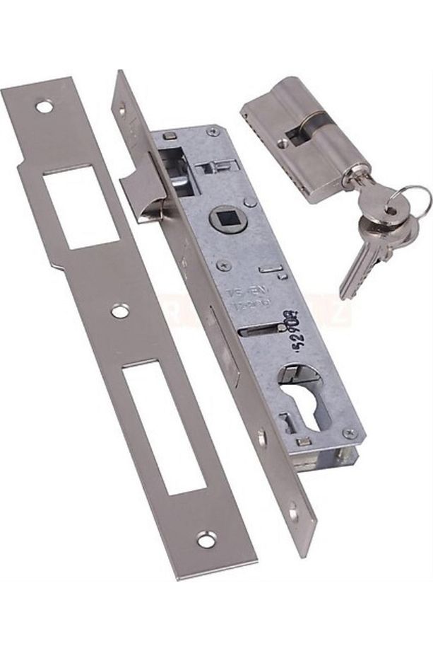 153 U Dış Kapı Kilidi Nikel 25mm - 1