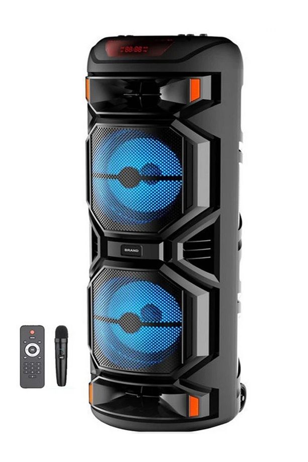 BÜYÜK BOY KABLOSUZ MİKROFONLU ŞARJLI HOPARLÖR KARAOKE BLUETOOTH SPEAKER - 3