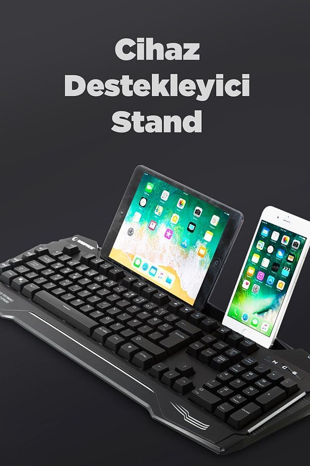 Kb-r63 Stage Rainbow Rgb Aydınlatmalı Makrolu Gaming Oyuncu Klavyesi - 5