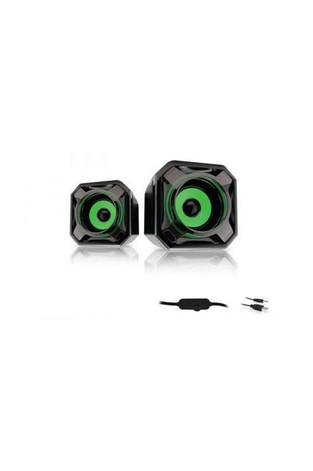 Md-177 2.0 5w * 2 Yeşil Mini Usb Speaker - 2