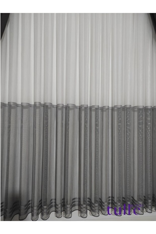 Haliç Etekli Bantlı Tül - 4