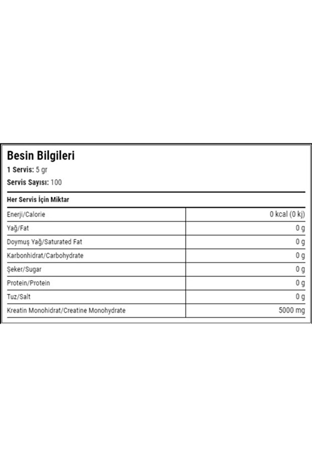 Creatine Creapure 500gr 100 Servis - 2