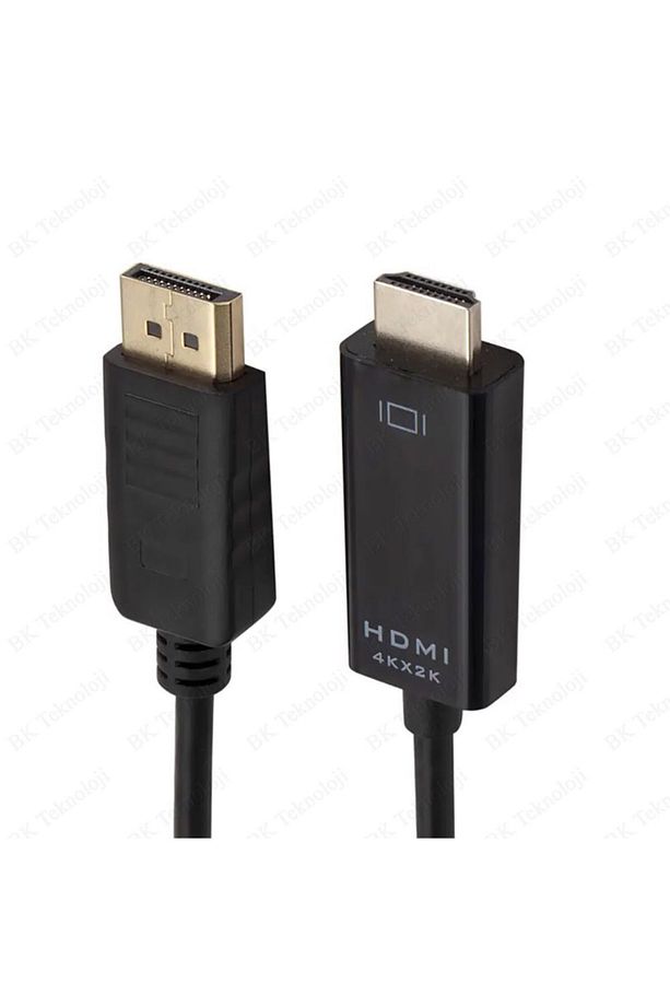 Yüksek Kalite 4K Displayport to HDMI Dönüştürücü Kablo - 1.8 Metre - 7