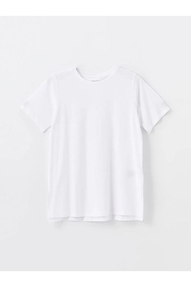 LCW Comfort Bisiklet Yaka Kadın Tişört - 5